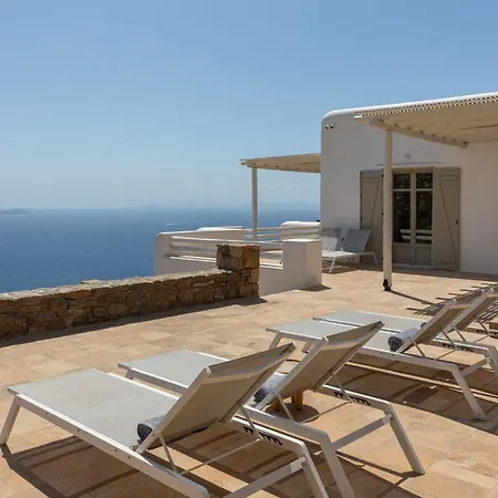 Renovated Luxury Oceanview With Pool In Mykonos