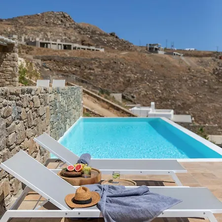 Renovated Luxury Oceanview With Pool In Mykonos ヴィラ