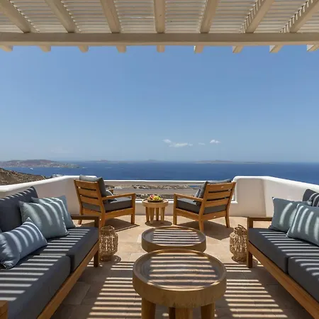 Renovated Luxury Oceanview With Pool In Mykonos