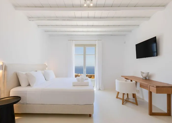 Renovated Luxury Oceanview With Pool In Mykonos וילה